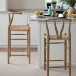 Wishbone Y Back Solid Wood Chair Collection Dining Bench & Bar Stools With Woven Seat 2270ae66 19f6 4dfb 93a0 ee8e0f59b6a4