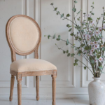French Country Oval Round Back Carved Solid Wood Dining Chair Stackable For Wedding Cafe 619a08c1 ace1 446b ae67 acecd159e560