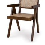 Japanese Minimal Solid Wood Armrest Rattan Dining Folding Chair For Cafe Tea House Hotel 68a529d8 b93f 4bb4 b220 6f0c6c928c5d