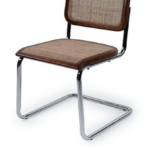 Bauhaus Cantilever Metal Rattan Dining Chair Arm & Armless For Cafe Hotel 8ef5f42f a887 4293 b264 1ffb969619dd