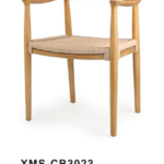 Full Wrap Curved Arm Solid Wood Stackable Dining Chair For Cafe Hotel b51649c7 7596 4d27 b81e 8e0c2181dd7d