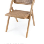 Japanese Minimal Solid Wood Armrest Rattan Dining Folding Chair For Cafe Tea House Hotel c5bcfca6 e8e8 4817 8927 1ad621516595