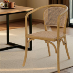 Bentwood Rattan Back Dining Chair With Armrest & Bar Stool Stackable For Cafe Restaurant d6d66f04 0811 4e4f b561 bc57dd03a1c4