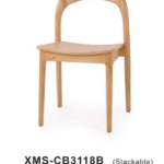 Curved Horn Back Solid Wood Stackable Dining Chair For Cafe Restaurant Hotel ef244893 180f 497c bdc4 f065cc49144b