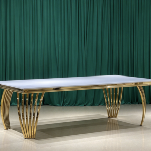 1aaee11c-af69-4643-bfe0-bc3d2d44e257 white top gold curved leg dining table for wedding and banquet events
